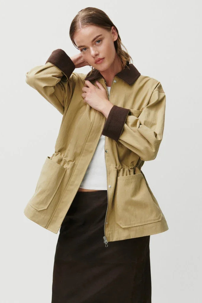 2NDAY - Jakke - Kelp/Beige - Bruce - Stilkompagniet.dk