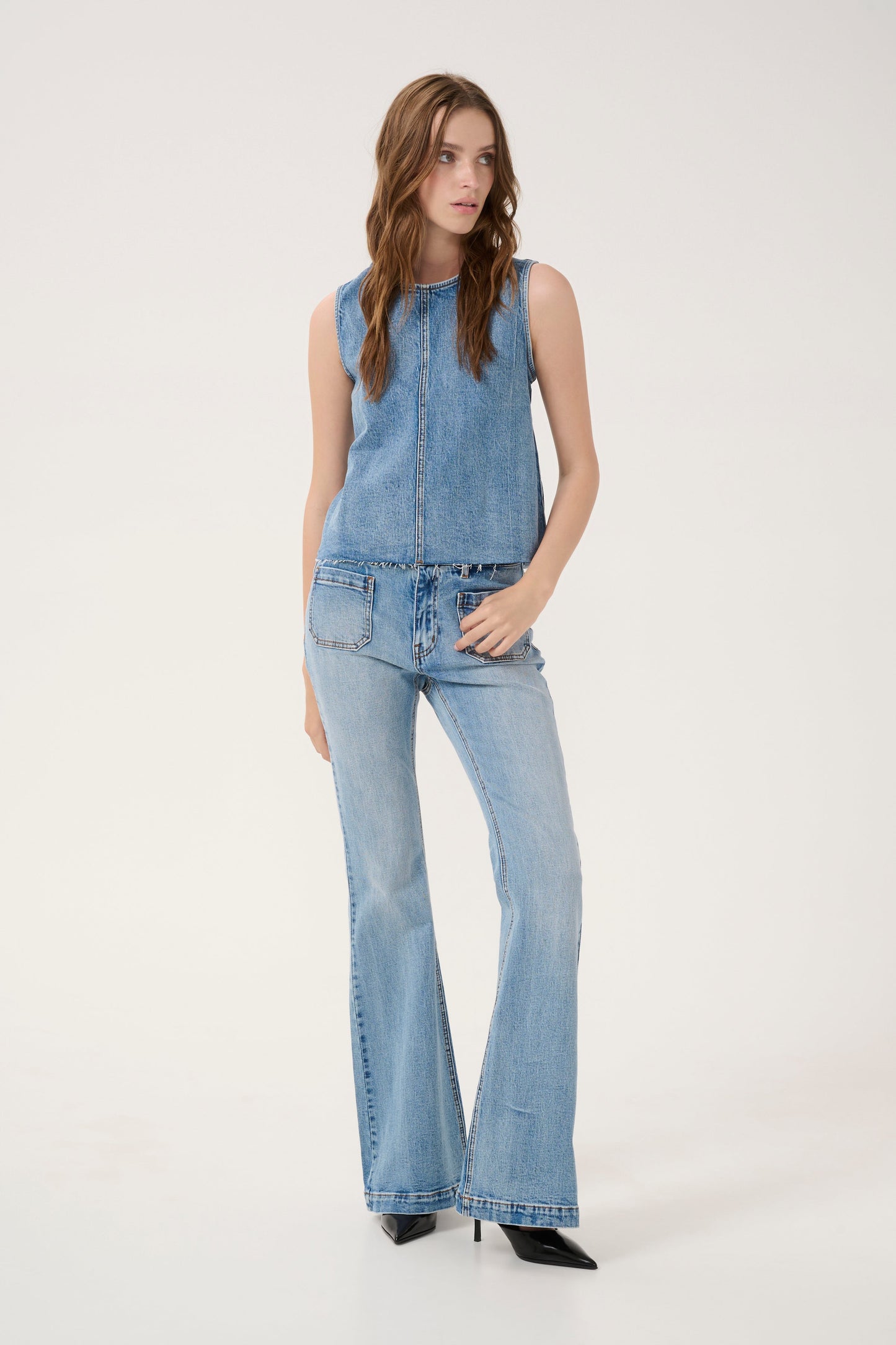 My Essential Wardrobe - Top - Denim light blue - DangoMW 144 - Stilkompagniet.dk