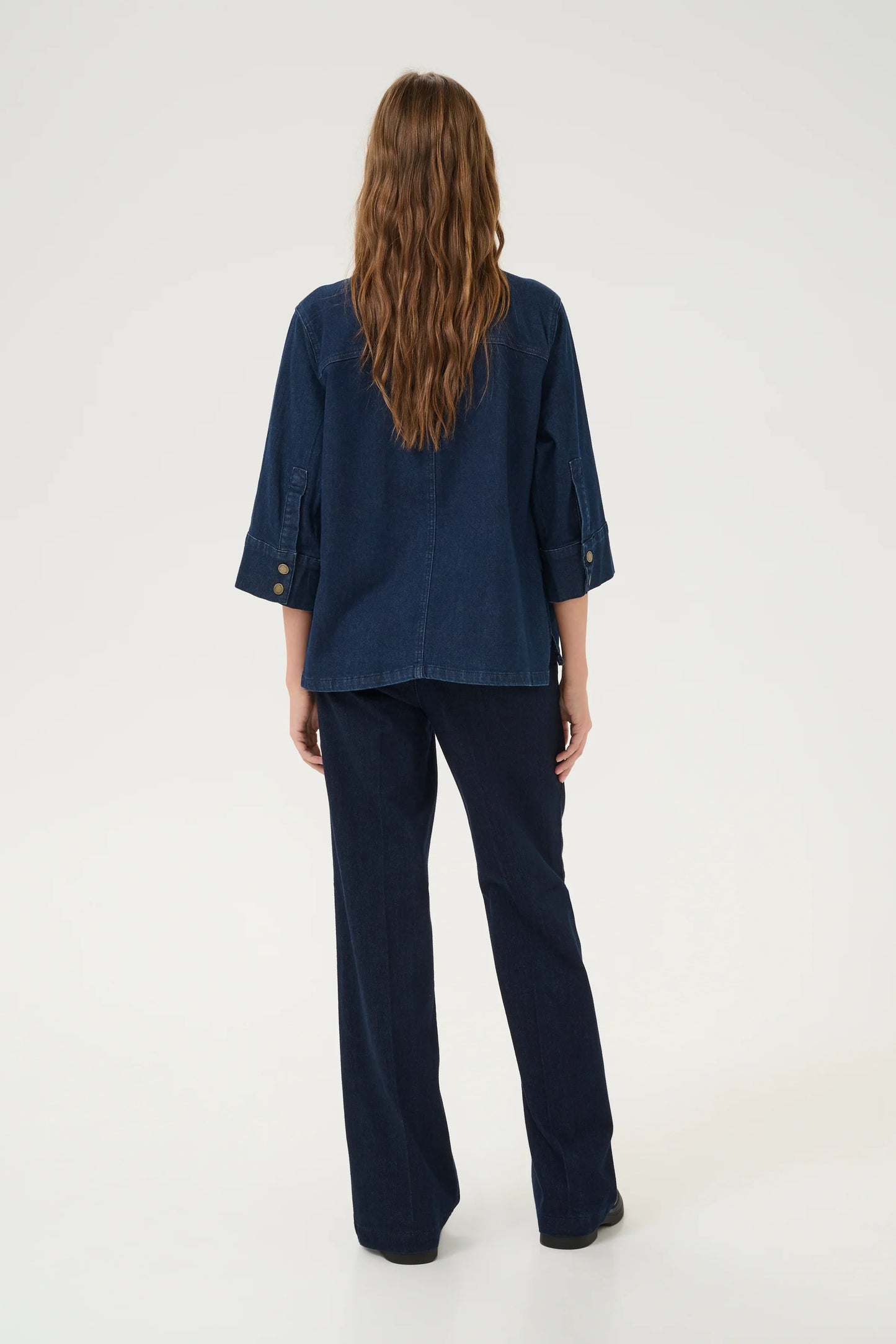 My Essential Wardrobe - Denim t-shirt - LaraMW 115 Boxy - Stilkompagniet.dk