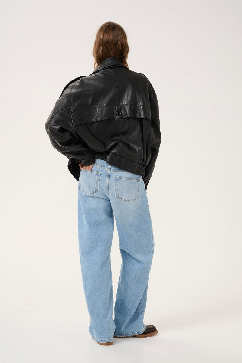 My Essential Wardrobe - Læderjakke - Black - Jackie