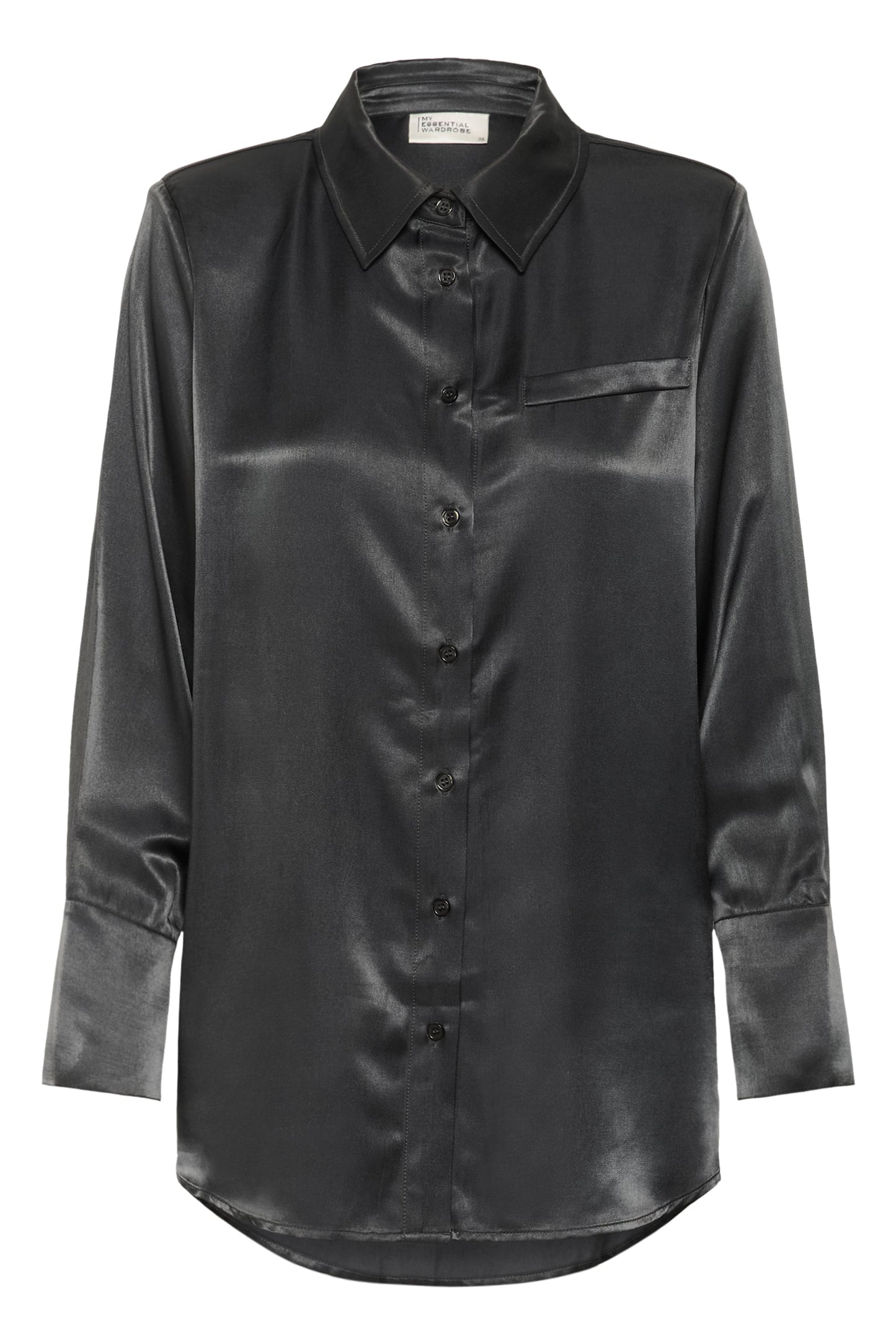 My Essential Wardrobe - Skjorte - Asphalt/Grey - Estelle