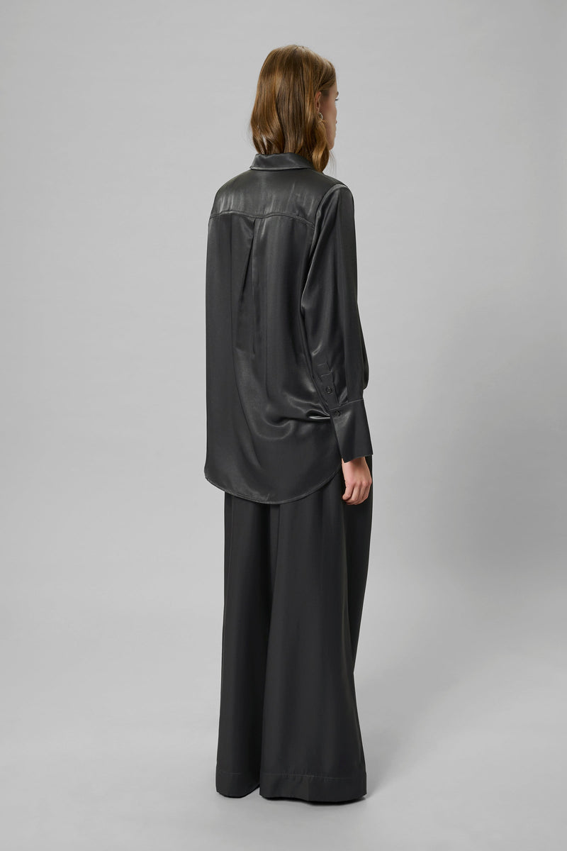 My Essential Wardrobe - Skjorte - Asphalt/Grey - Estelle