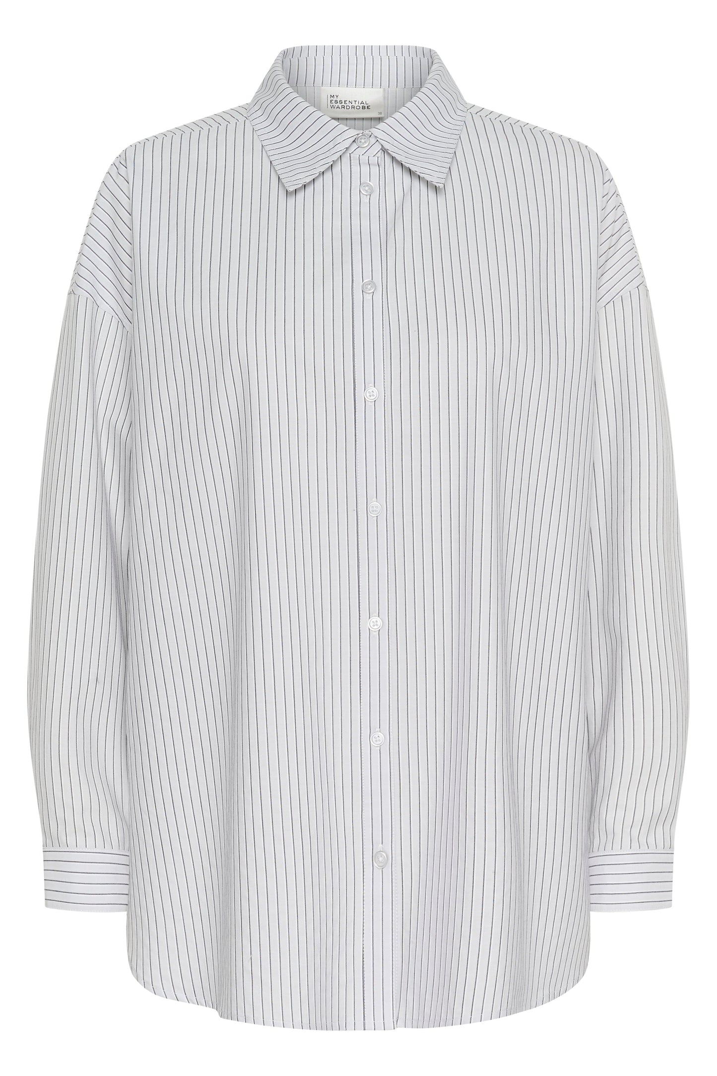 My Essential Wardrobe - Skjorte - Pearl Blue Stiped - Jean - Stilkompagniet.dk