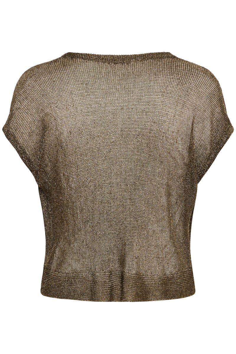 My Essential Wardrobe - Strik top - Gold - Olly