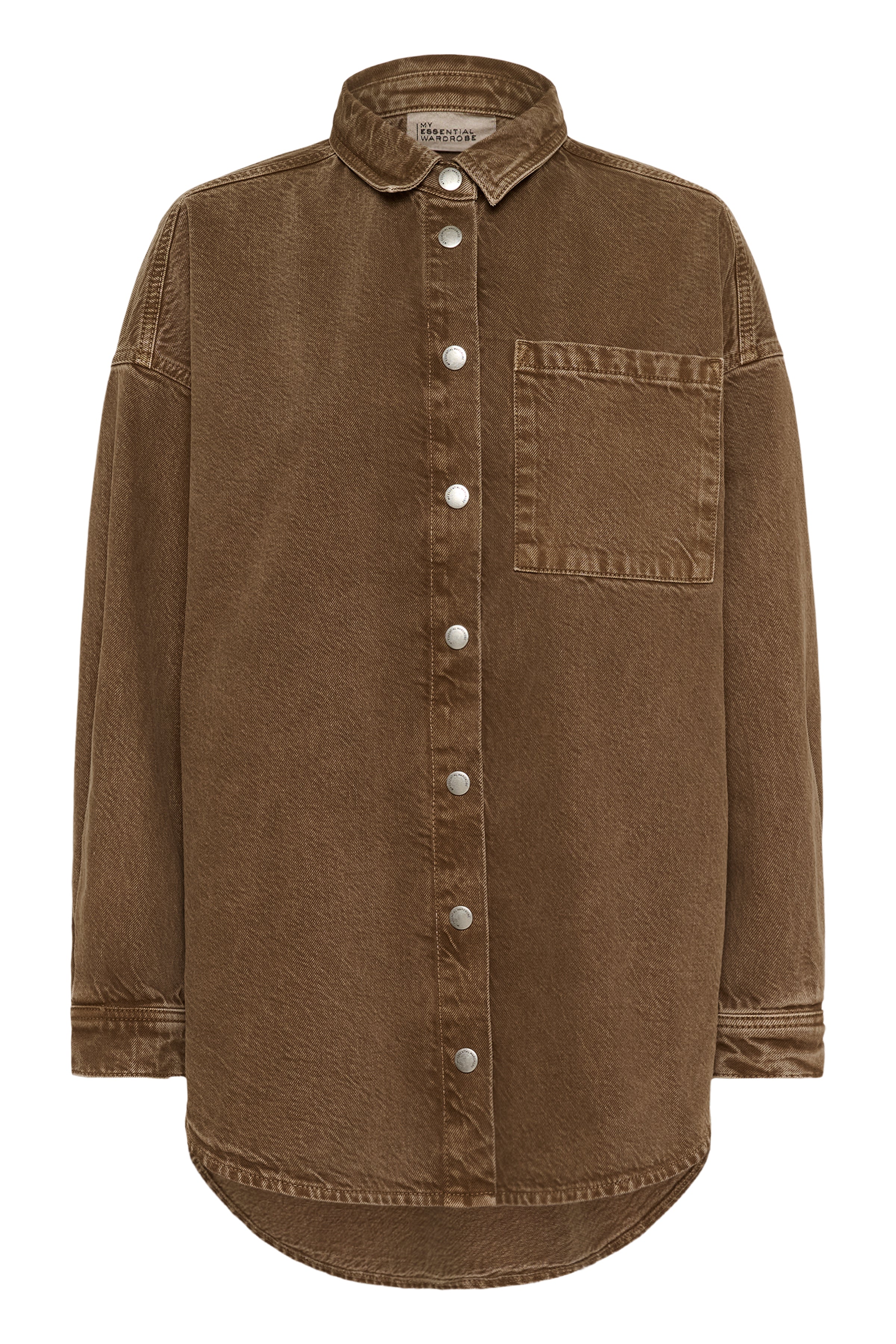 My Essential Wardrobe - Denim jakke - Tobacco Brown Washed - Malo