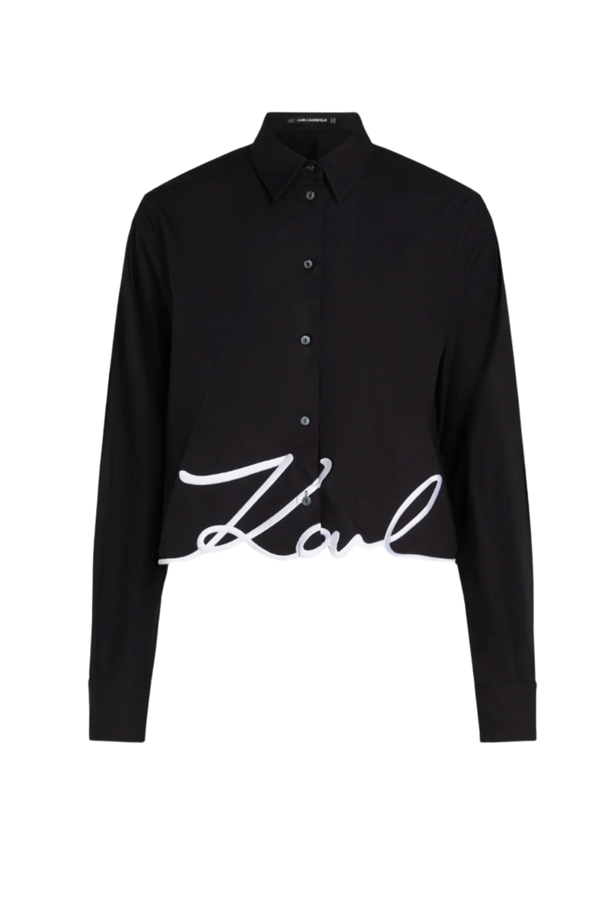 Karl Lagerfeld - Skjorte - Sort/ logo - Hem signature