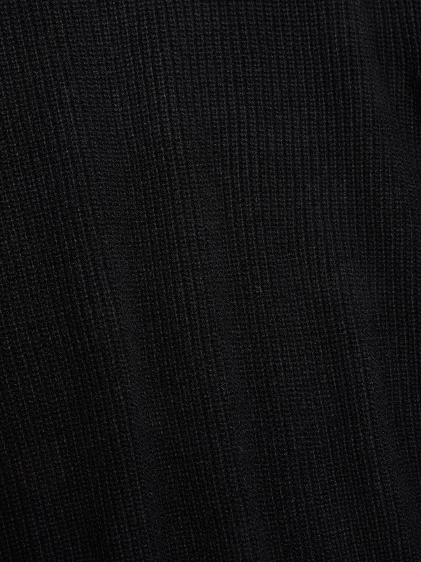 HALO - Strik - Sort - WOOL CREW KNIT