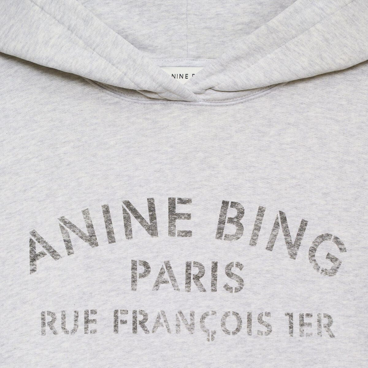 Anine Bing - Sweatshirt - Heather Grey - Harvey Sweatshirt Paris Stencil