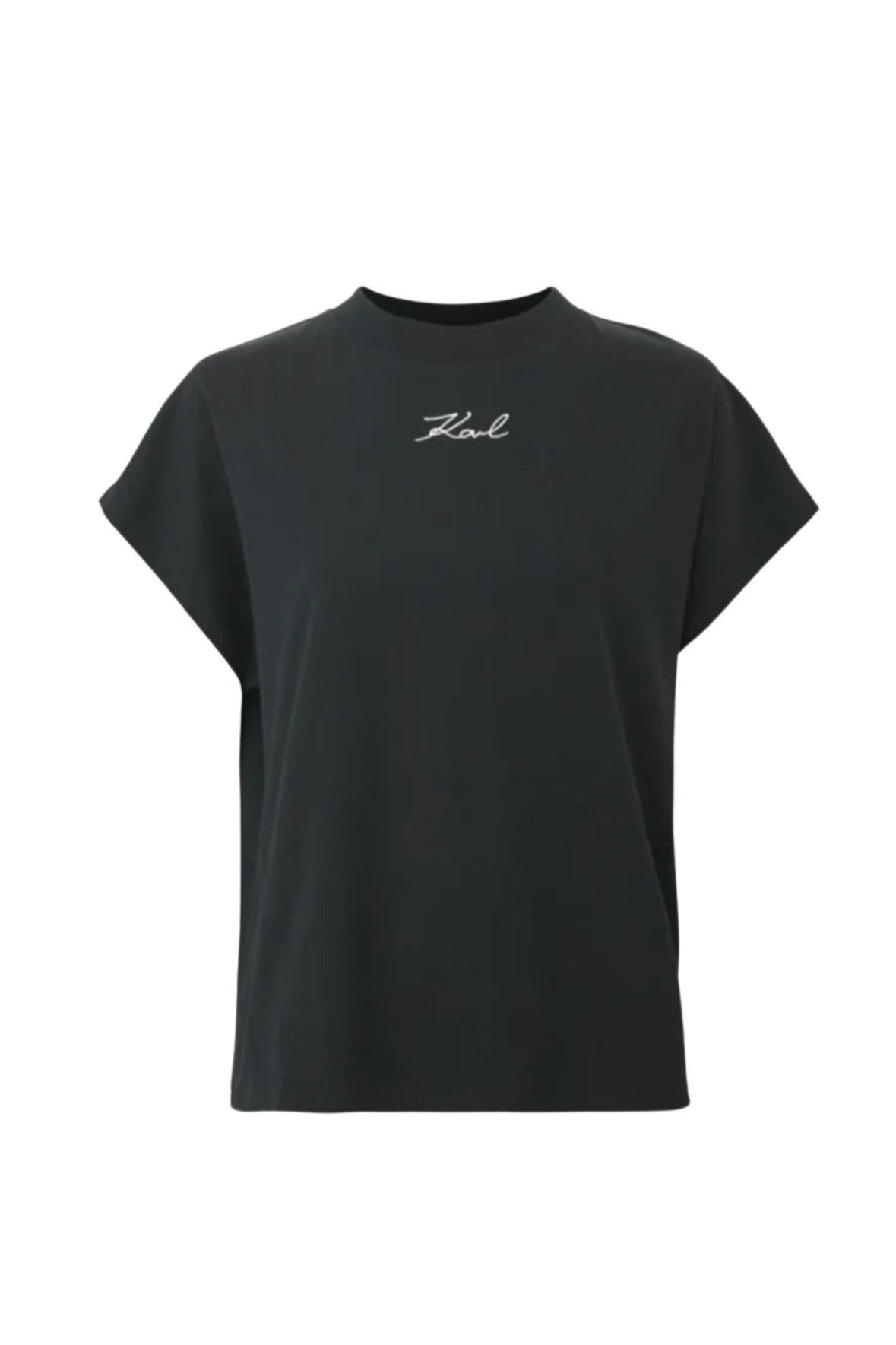 T-shirt - Sort - Signature t-shirt - Karl Lagerfeld