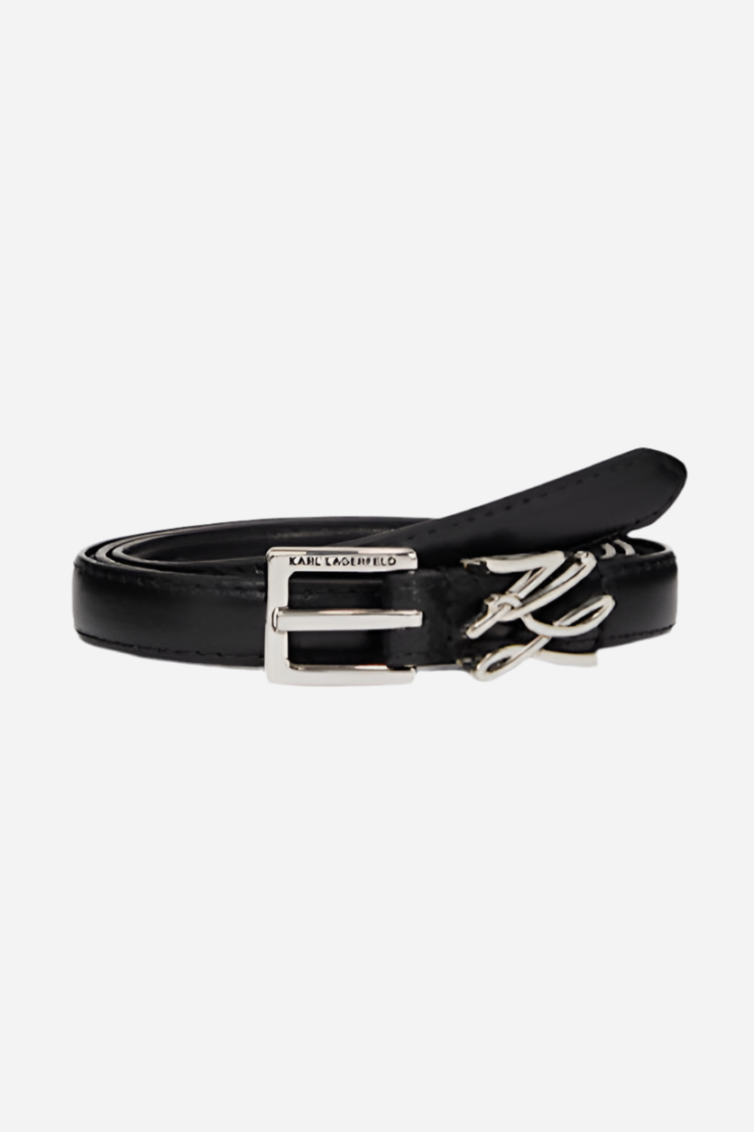 Karl Lagerfeld - Bælte - Sort Logo - Autograph sliders