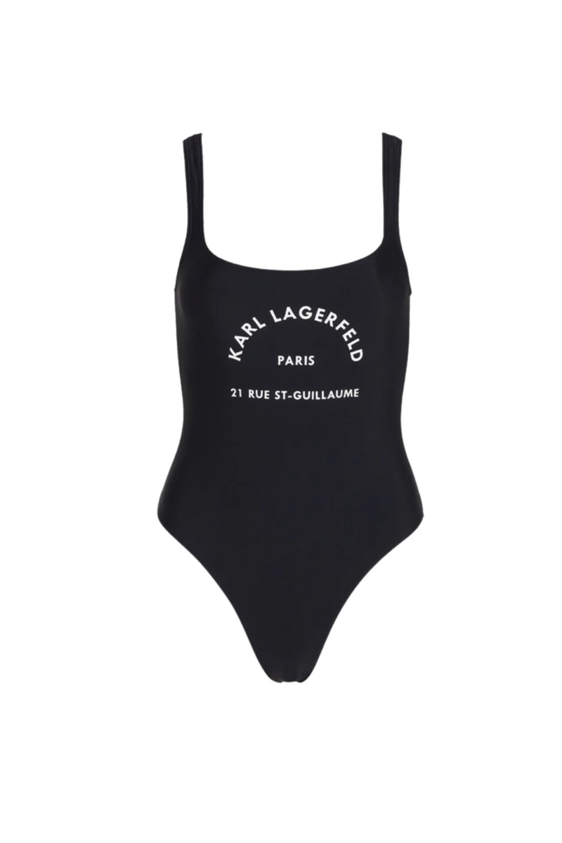 Karl Lagerfeld - Badedragt - Sort - Logo cheeky