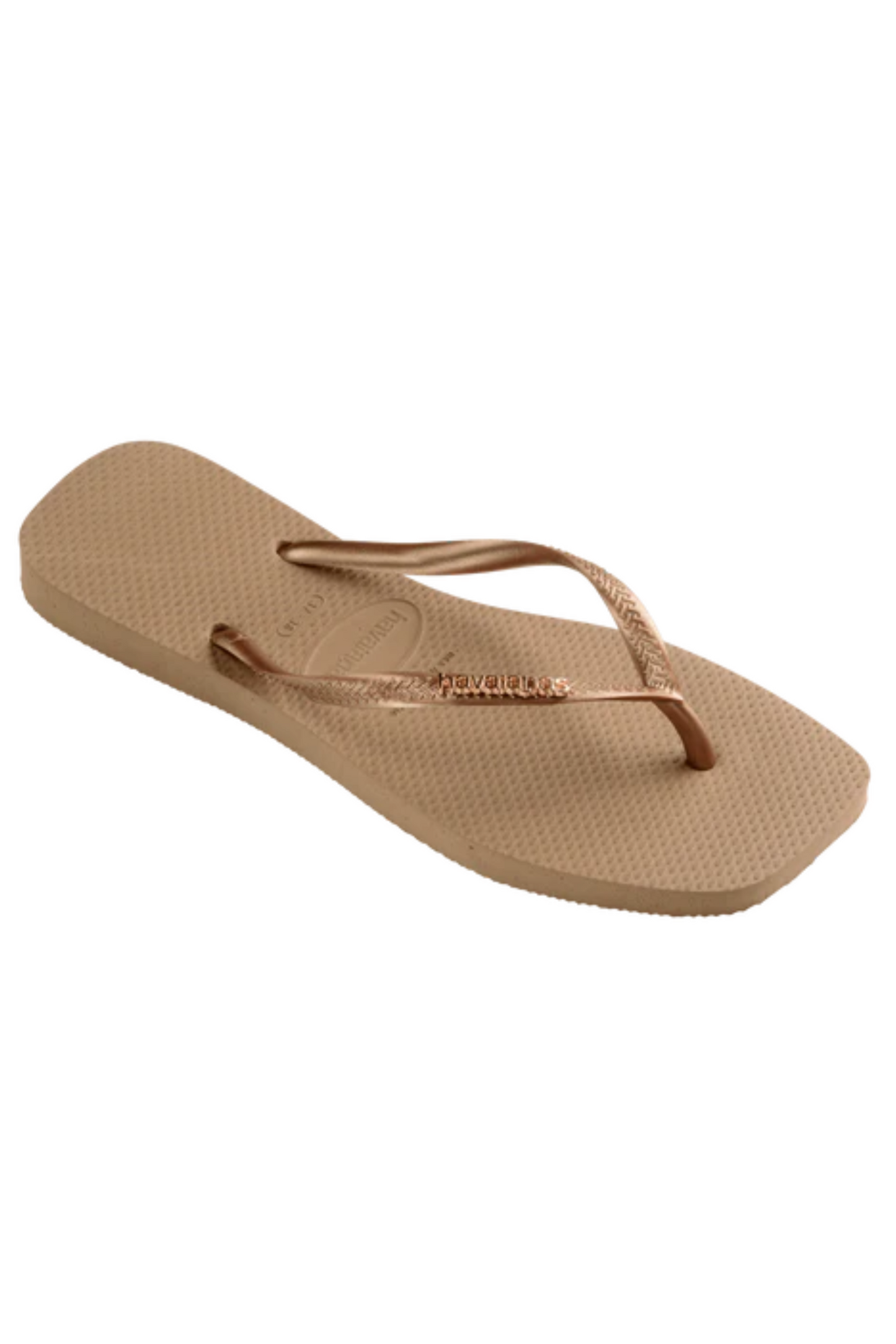 Havaianas - Klipklapper - Rose Gold/Rose Gold - Slim square logo metallic FC sss