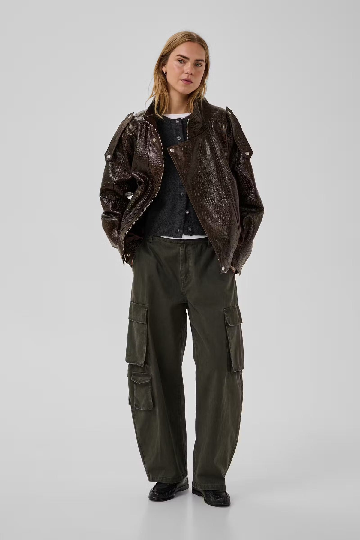 My Essential Wardrobe - Læderjakke - Brun - Elijah