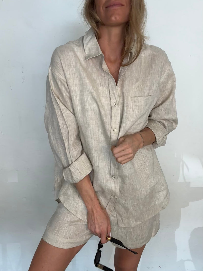 The Collection - Hør sæt - Beige - Lara