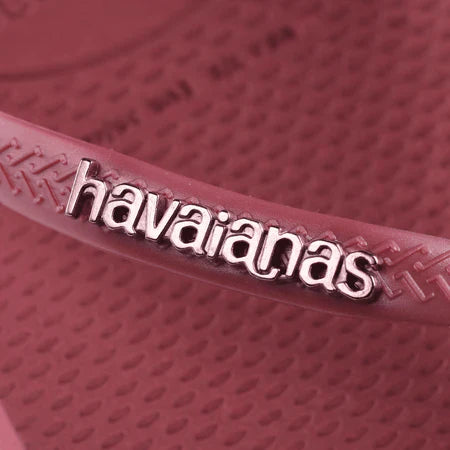 Havaianas - Klipklapper - Amaranth - Slim square logo metallic FC sss