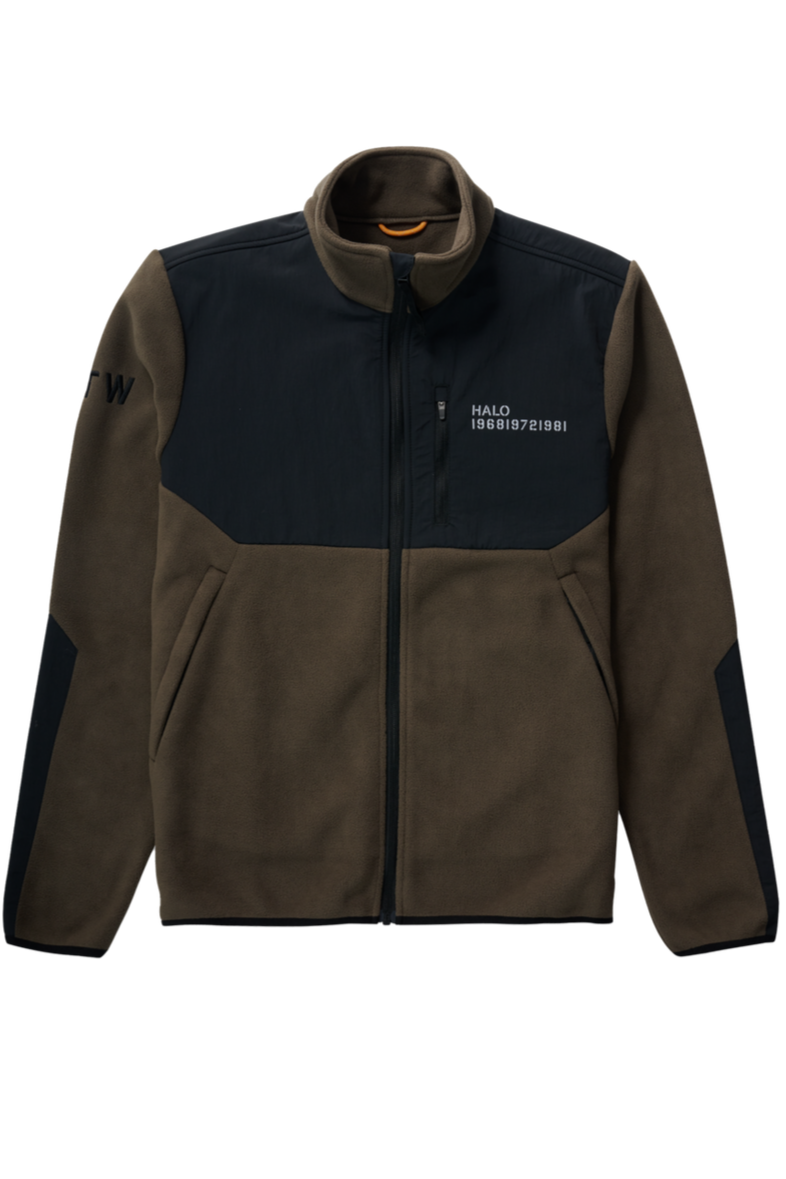 Halo - Fleece jakke - Major Brown - Blocked Zip Fleece