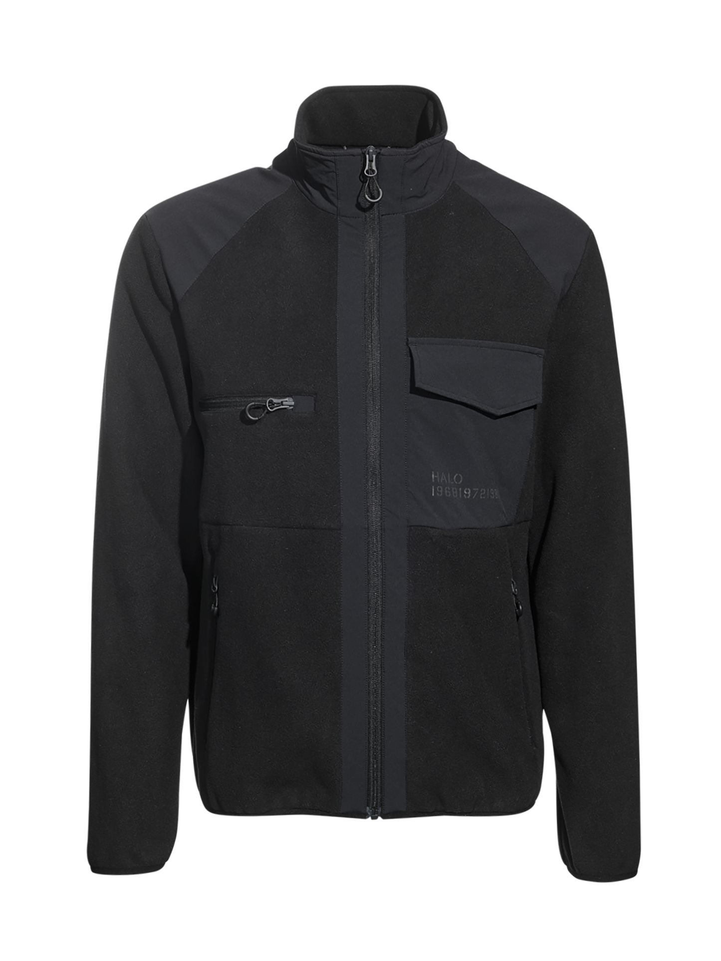 HALO - Fleece jakke - Black 2001 - Paneled fleece