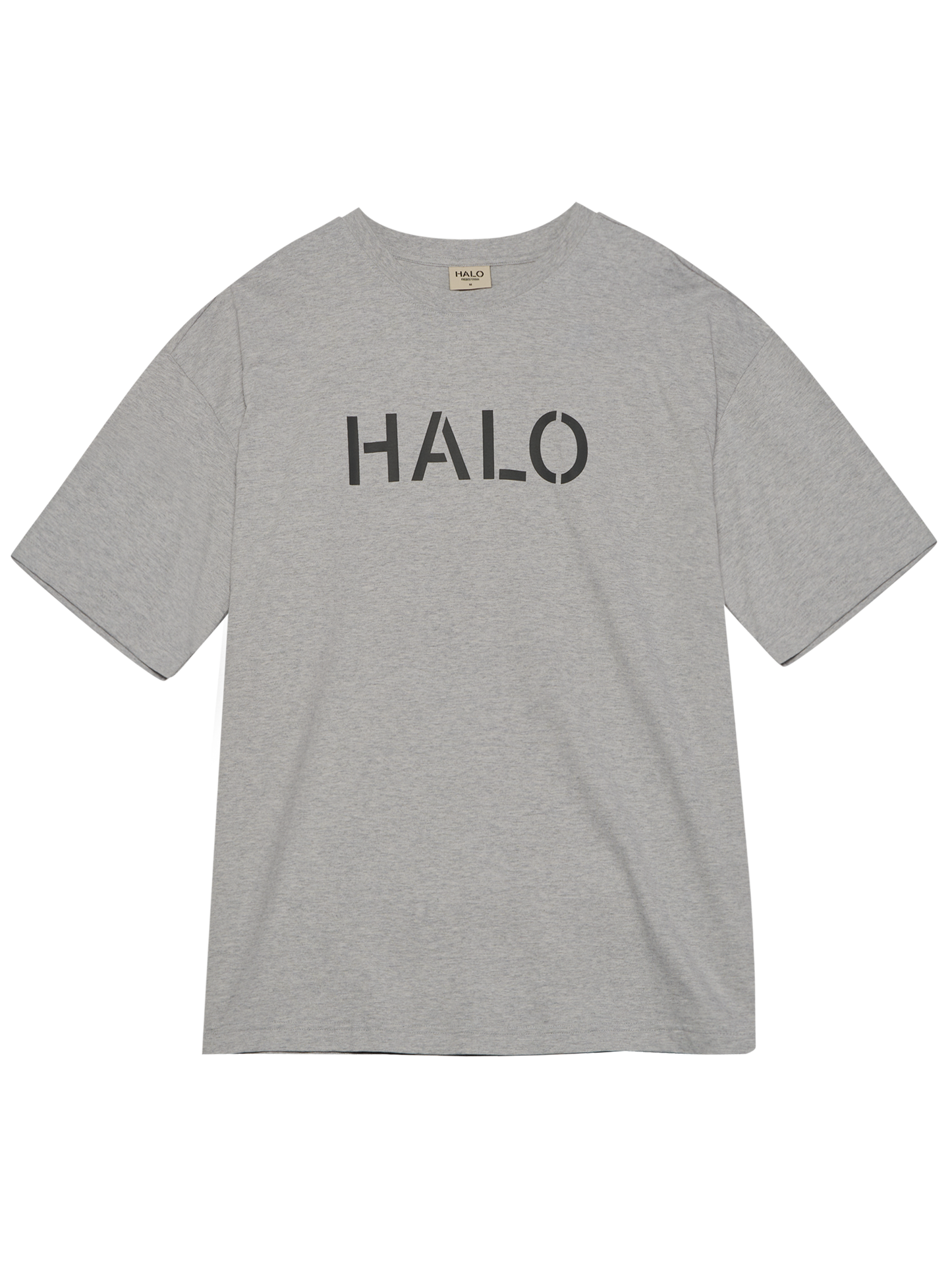 HALO - T-shirt - Light Grey Melange 2010 - Boxy - Stilkompagniet.dk