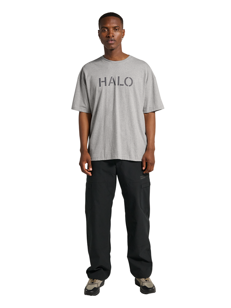 HALO - T-shirt - Light Grey Melange - Boxy