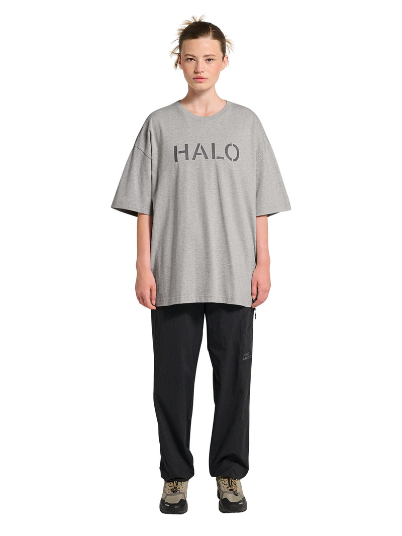 HALO - T-shirt - Light Grey Melange - Boxy