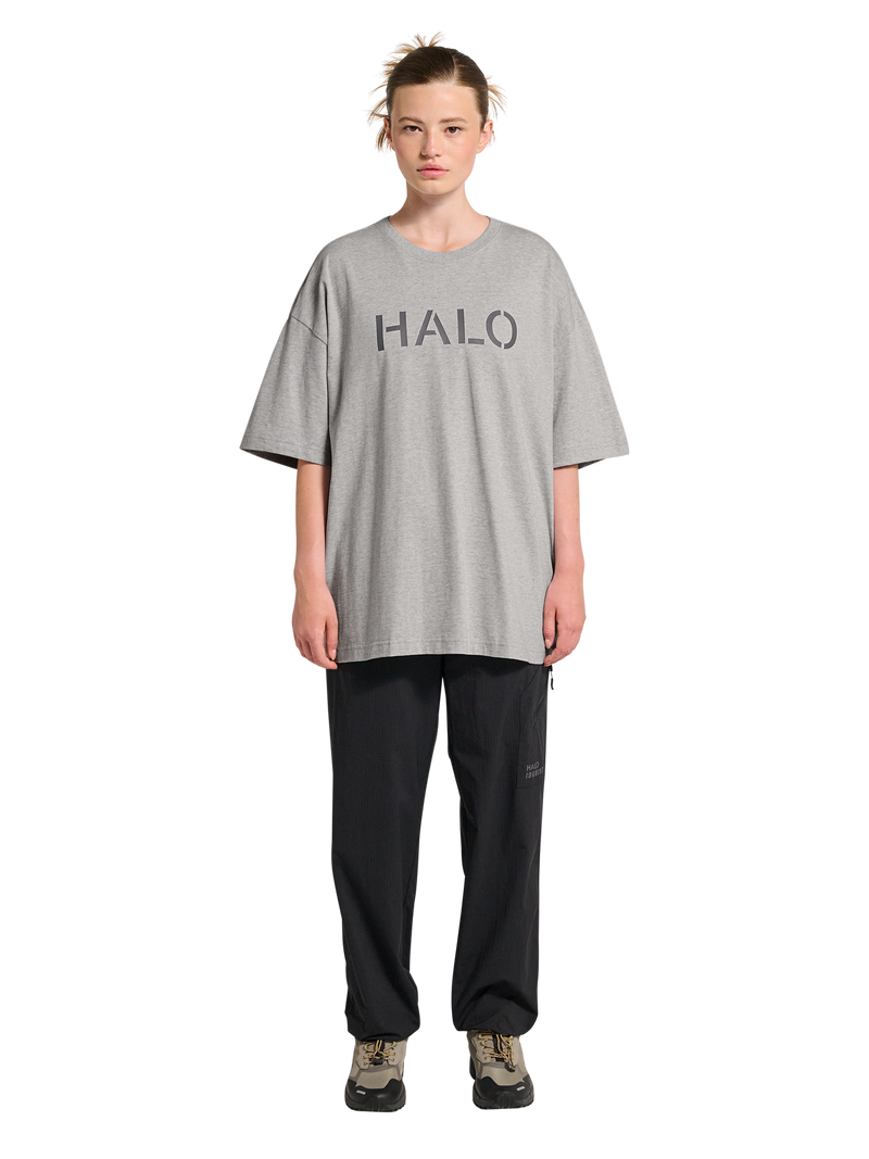 HALO - T-shirt - Light Grey Melange - Boxy