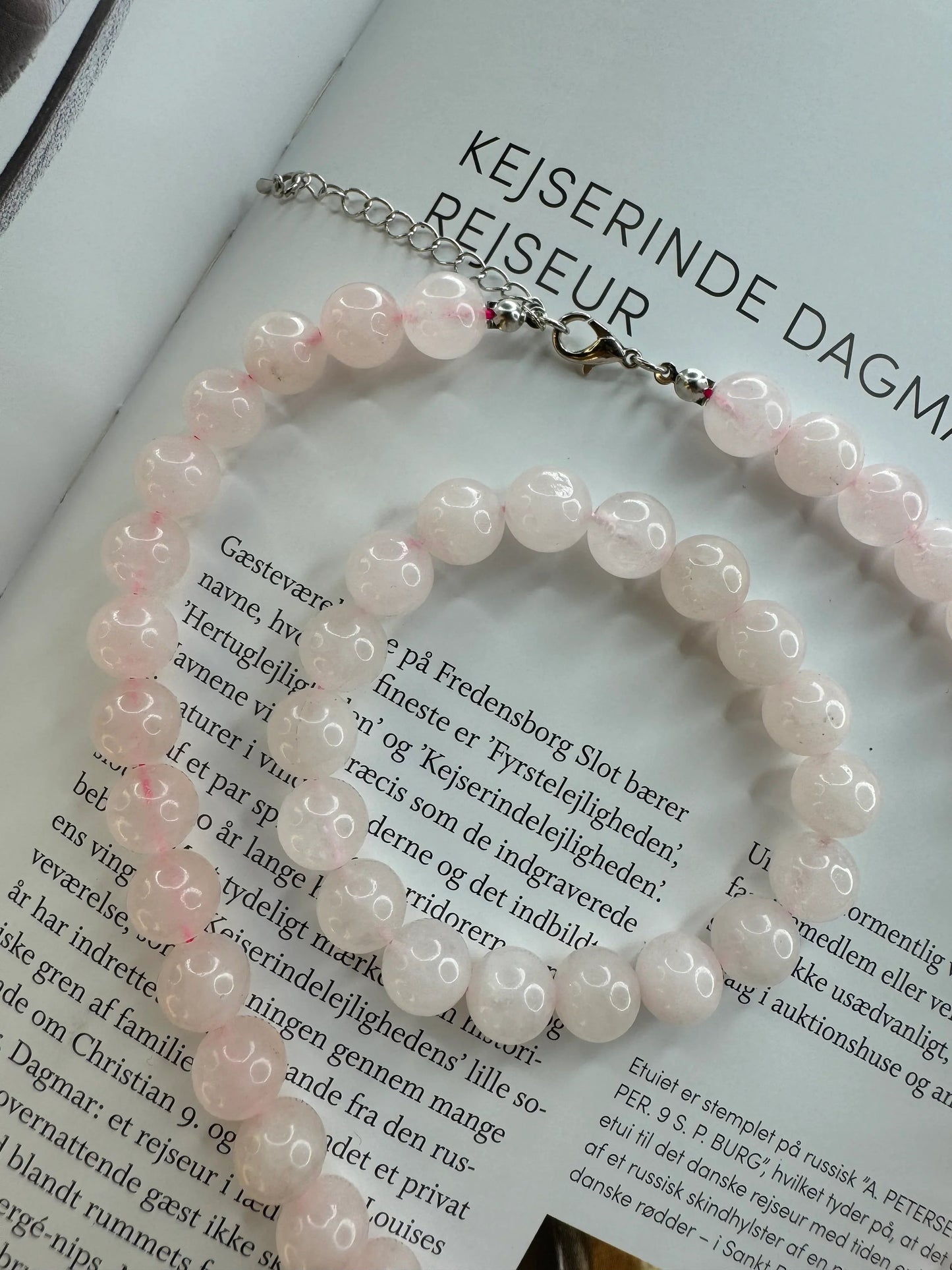 Andcopenhagen - Armbånd - Rosa kvarts perler - Mindi - Stilkompagniet.dk