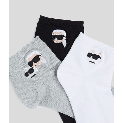 Karl Lagerfeld - Strømper - Ikon Short socks - 3 pack