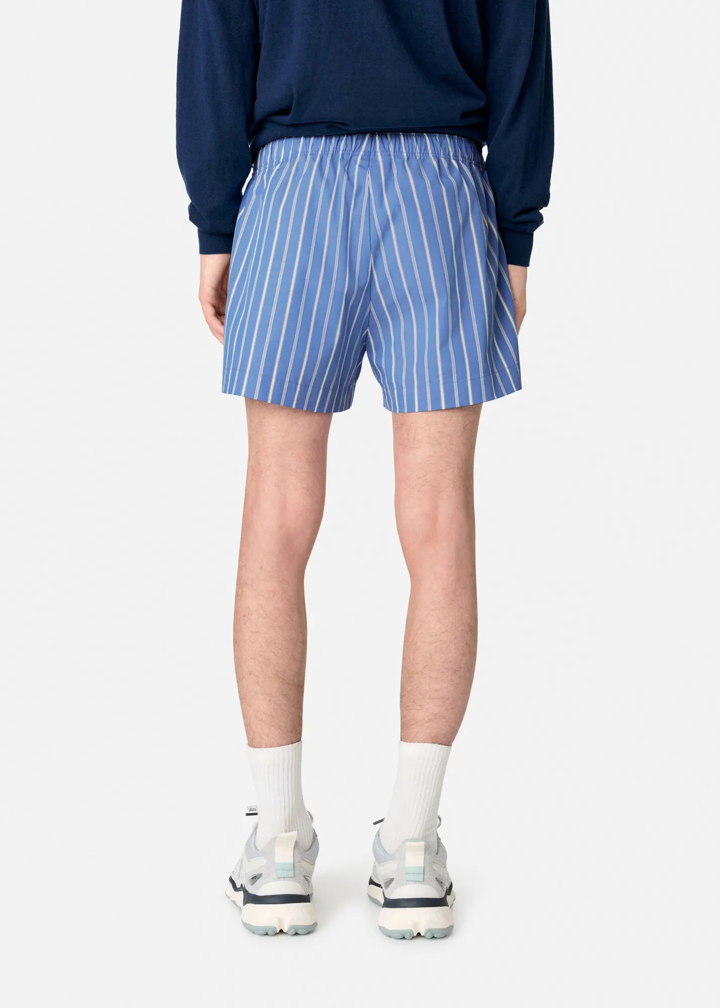 Axel Arigato - Shorts - Blue/White - Striped Cotton