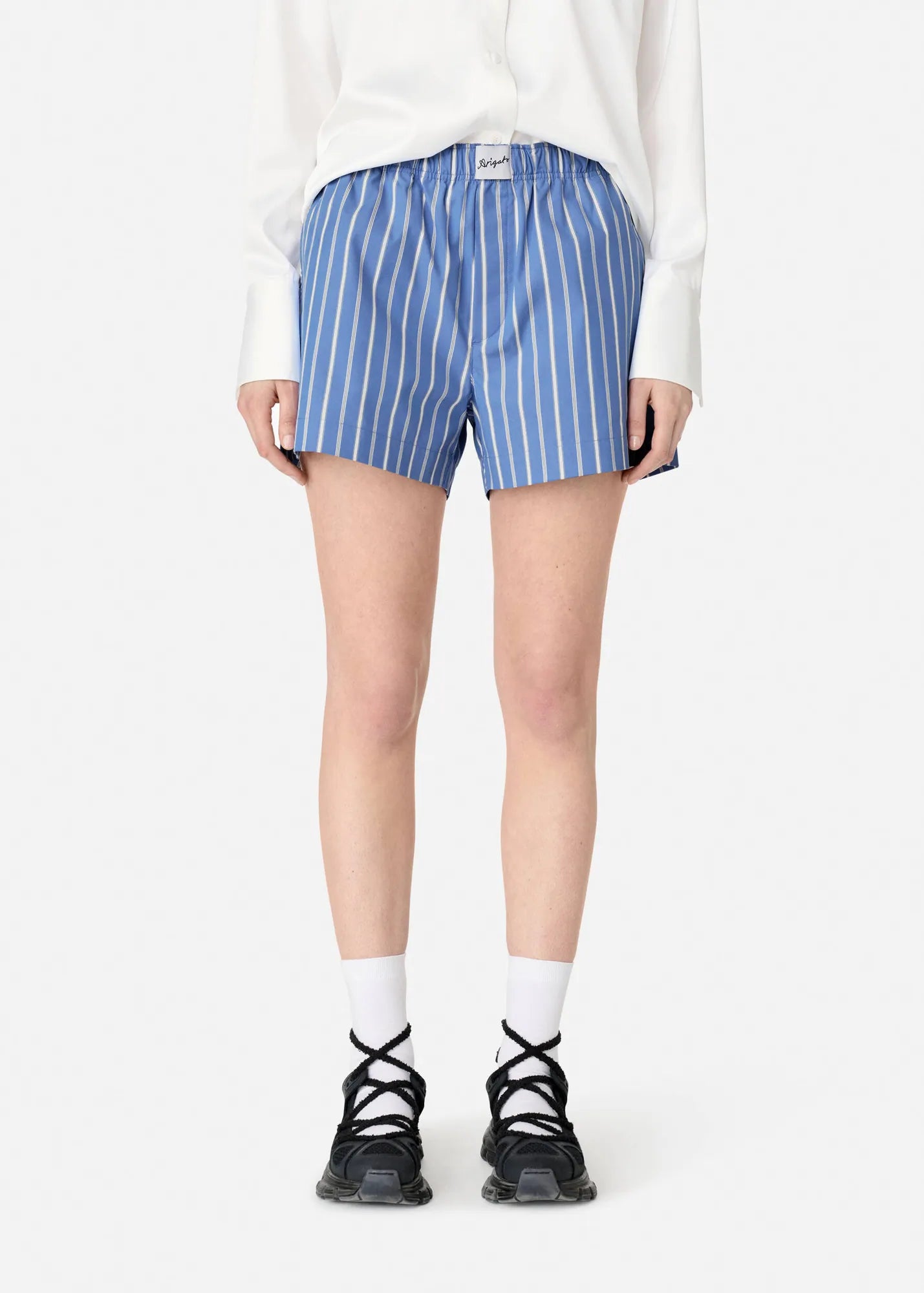 Axel Arigato - Shorts - Blue/White - Striped Cotton