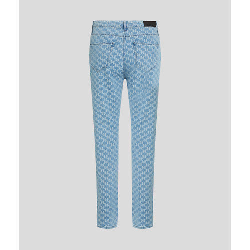 Karl Lagerfeld - Jeans - Light blue - Jacquard pants - Stilkompagniet.dk