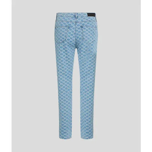 Karl Lagerfeld - Jeans - Light blue - Jacquard pants - Stilkompagniet.dk