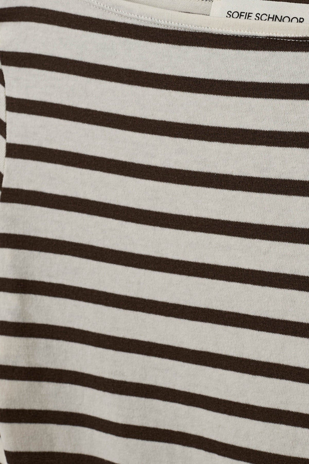 Sofie schnoor women - T-shirt - Brown Striped - Cecesw