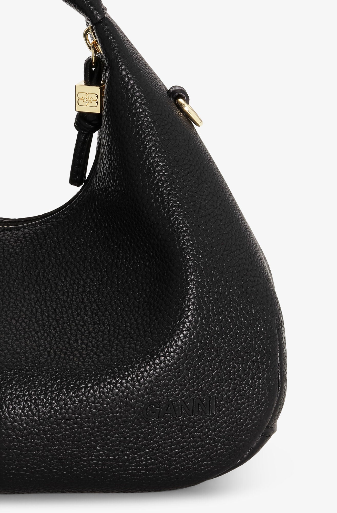 Ganni - Black - Mini Hobo Bag - A6976