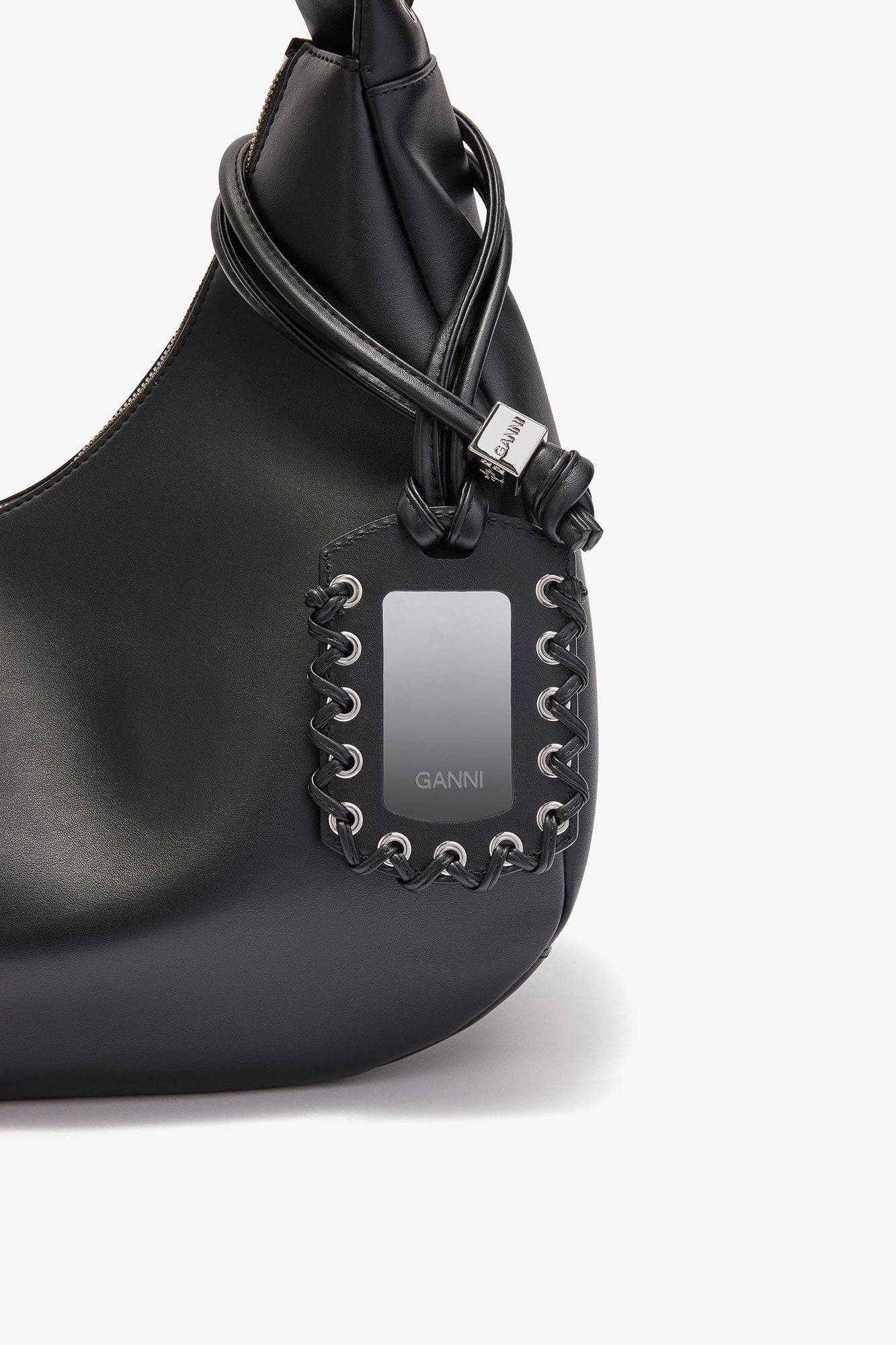 GANNI - Taske - Black - Medium lace Hobo A7295