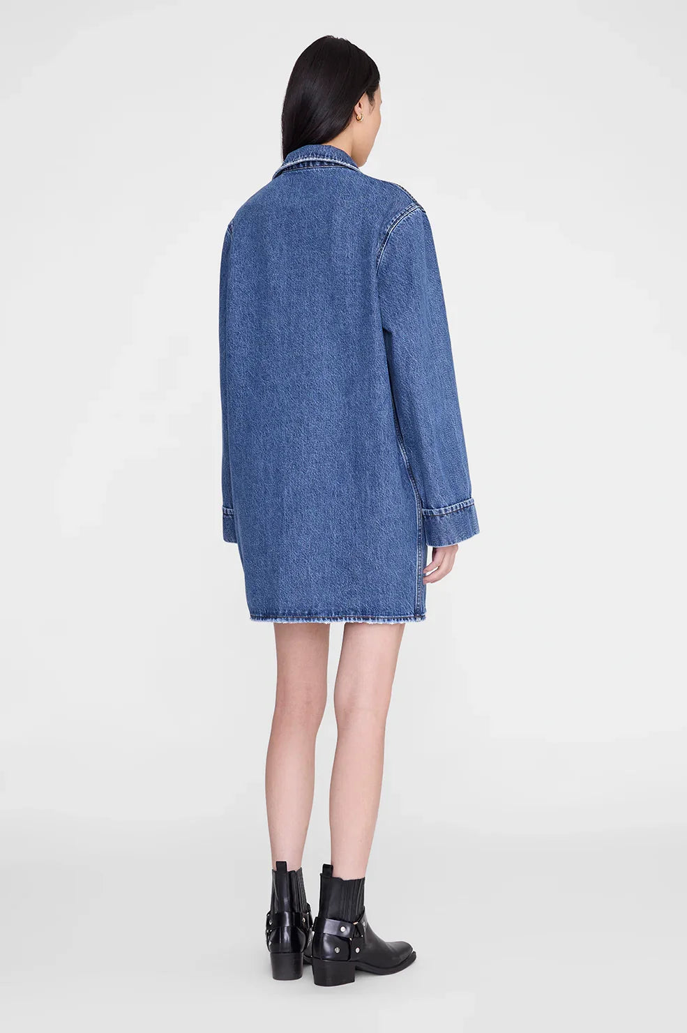 Anine Bing - Denimkjole - Freshwater Blue - Mary Dress Lone Sleeve