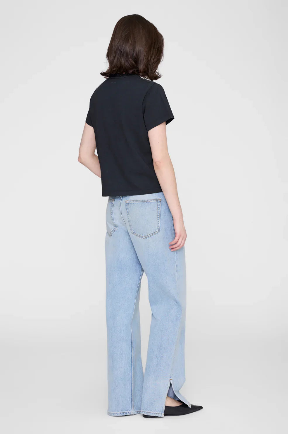 Anine Bing - T-shirt - Black - Shelley Tee, billede 5