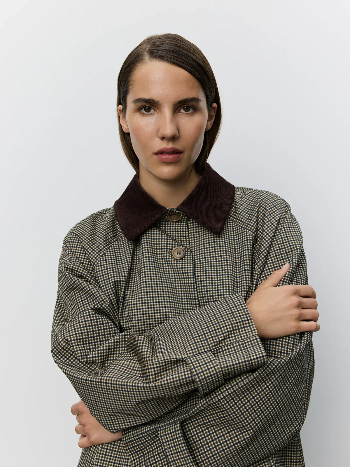 Sofie Schnoor - Frakke - Blue/Brown check - Filliesw