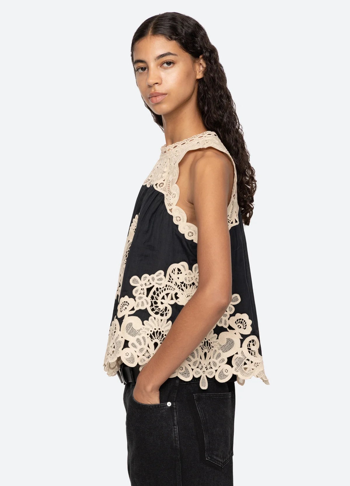 Sea New York - Top - Black Lace - Medina