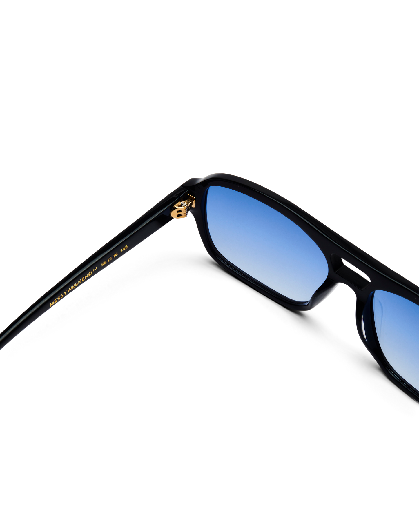 Messy Weekend - Solbriller - Black Gradiant Blue - Burt