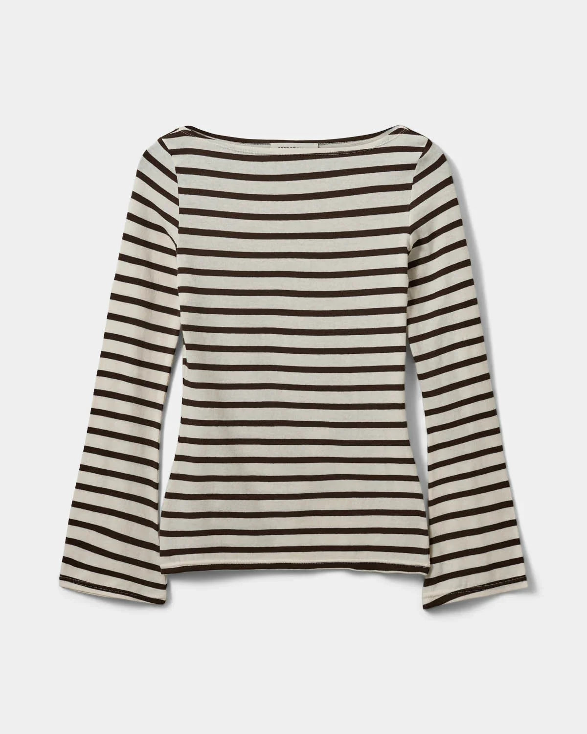 Sofie schnoor women - T-shirt - Brown Striped - Cecesw