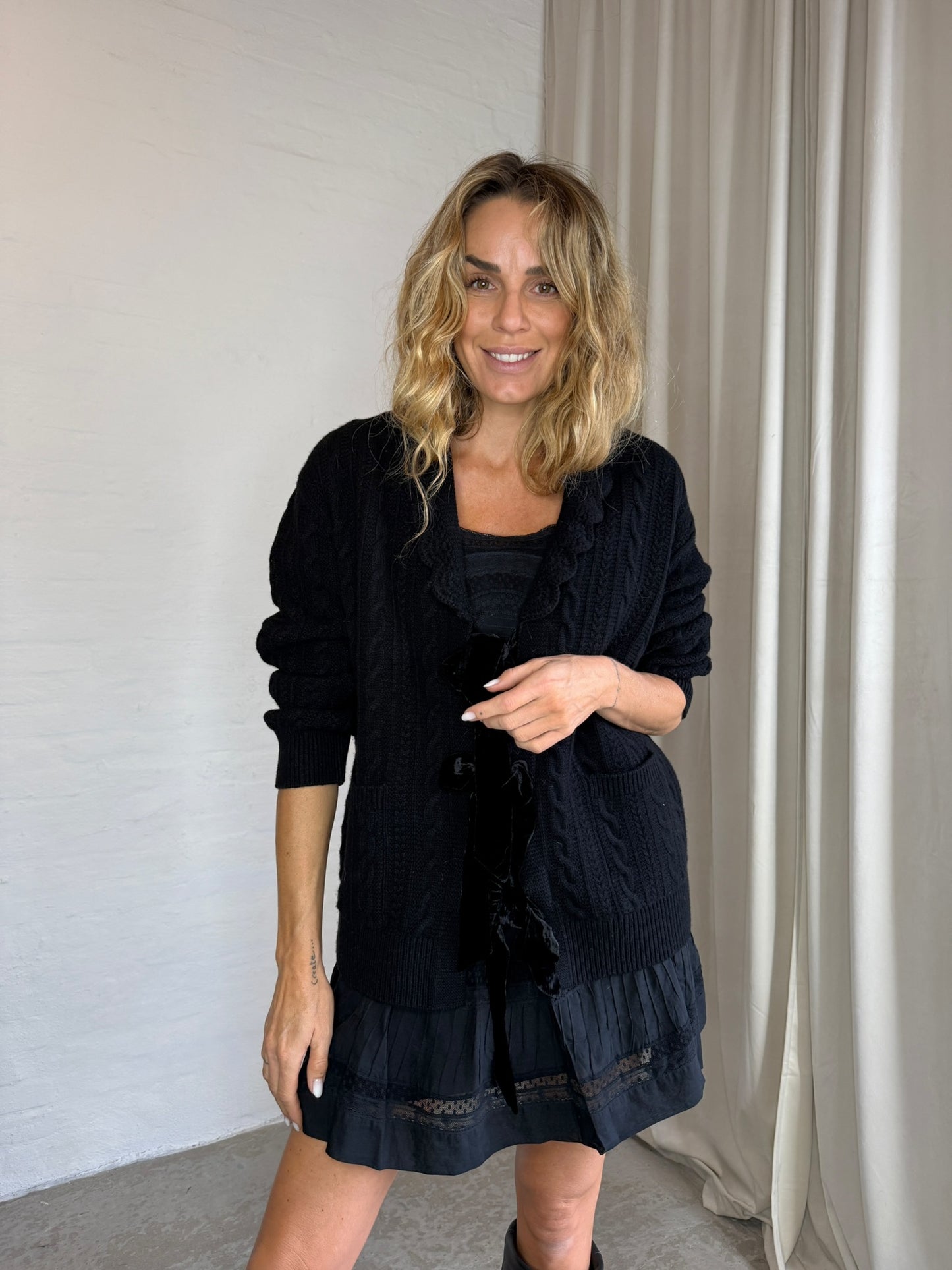 Sea New York Mariella Knit L/SLV Cardigan Black