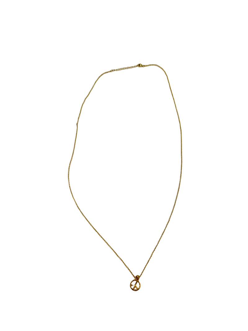 Andcopenhagen - Halskæde - 18 karat guldbelagt kobber - Peace