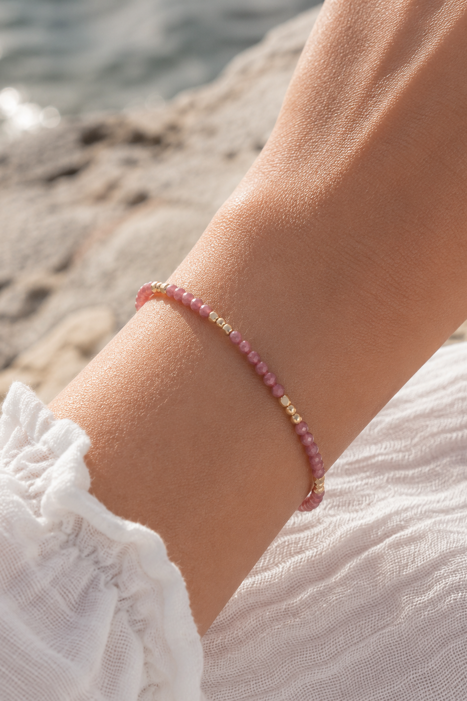 IBU Jewels - Armbånd - Cherry Quartz - Lulu Liv - AQ34