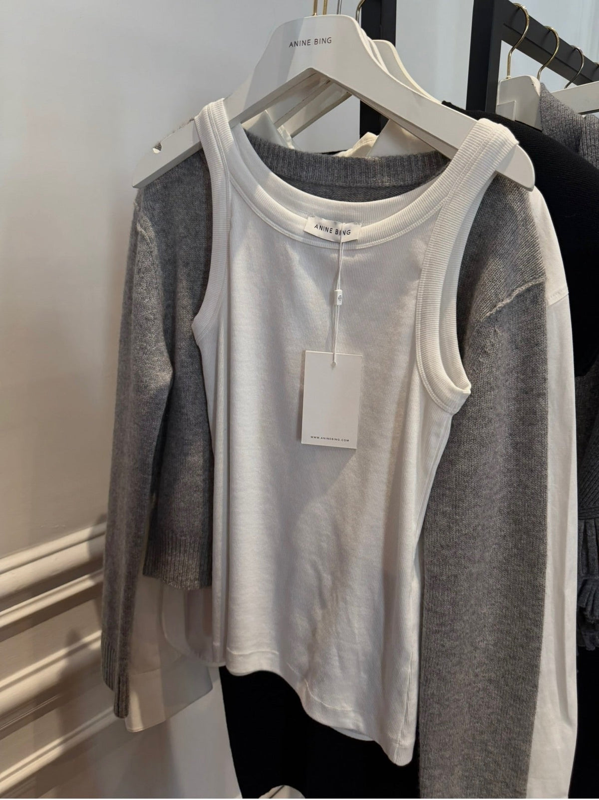 Anine Bing - Top - Hvid - Sixtine Tank Top