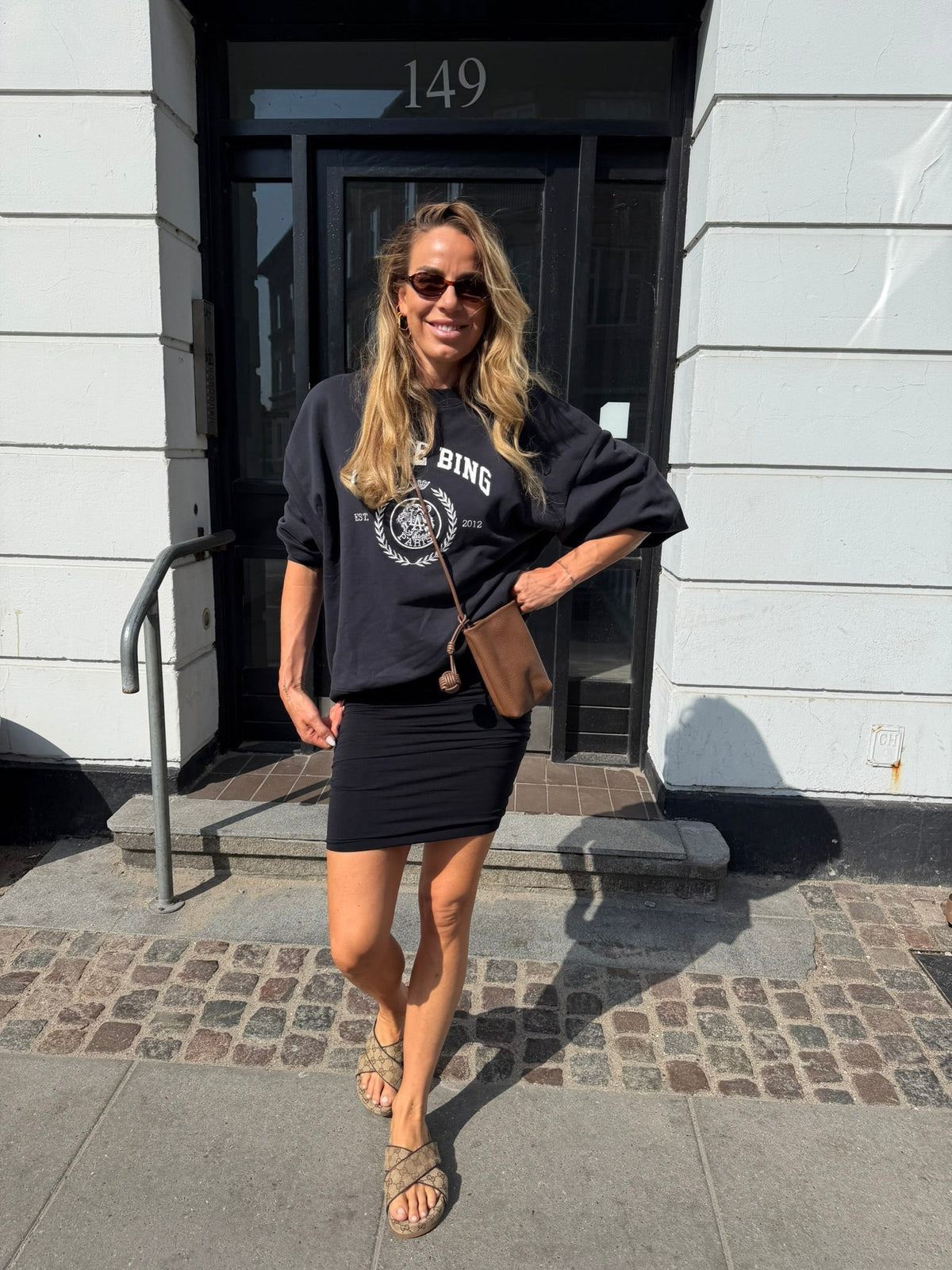Anine Bing - Sweatshirt - Vintage Black - Miles Collegiate, billede 5