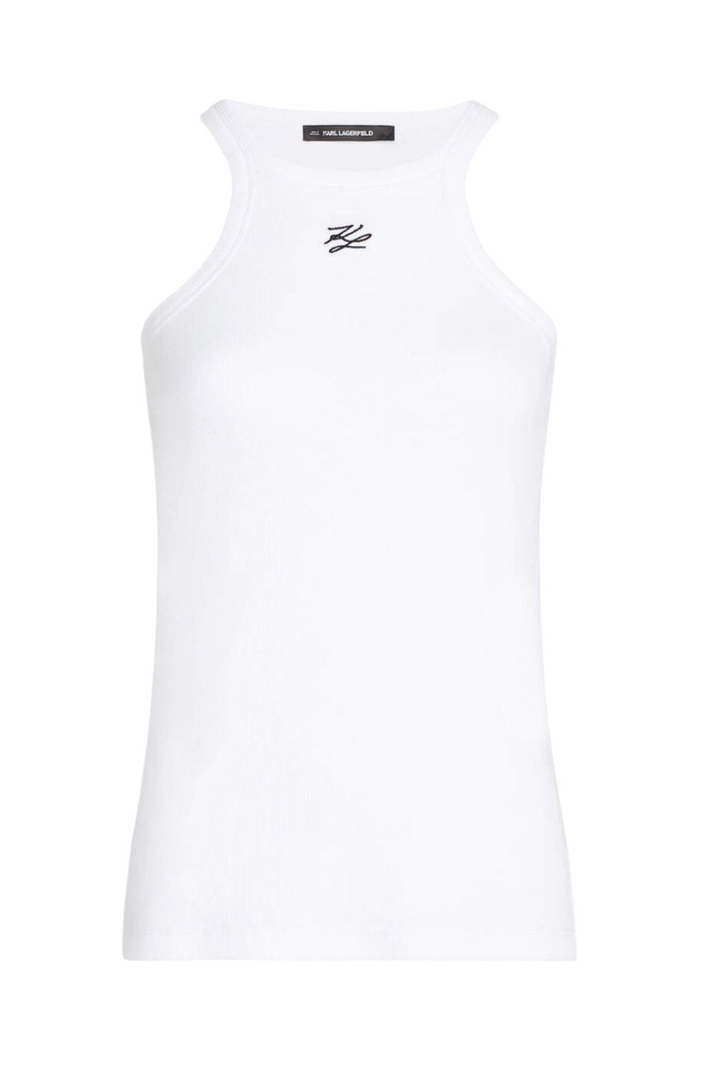 Karl Lagerfeld - Tank top - White - Autograph tank - Stilkompagniet.dk