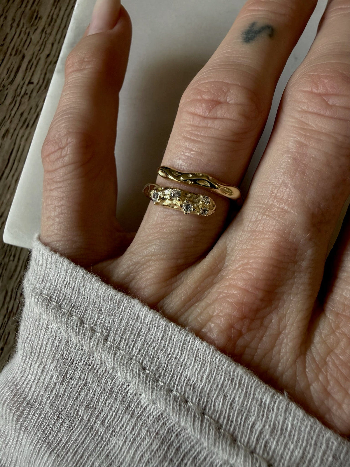 Andcopenhagen Jewelry - Ring - 18 karat guldbelagt messing - Maryanne