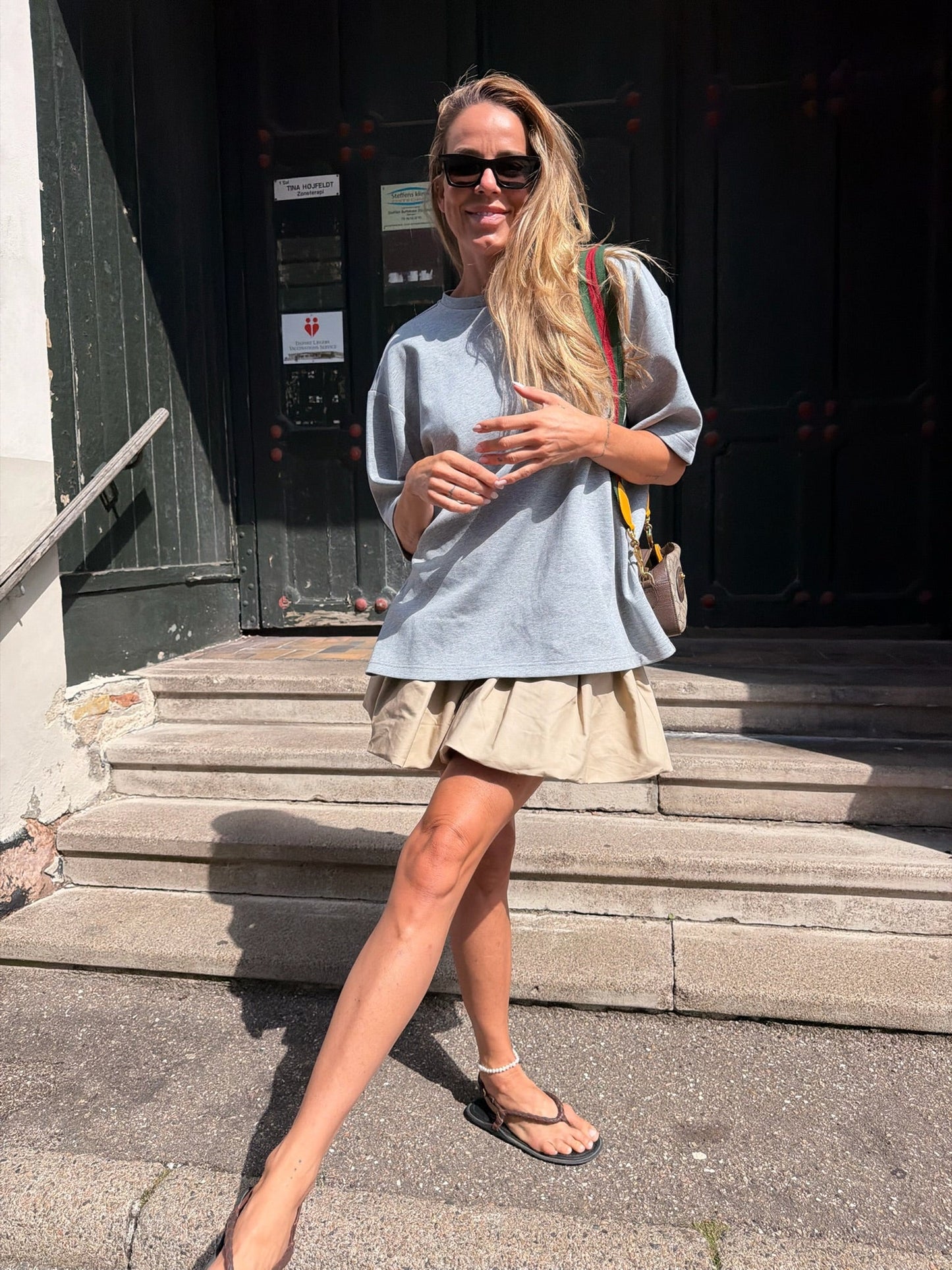 The Garment - T-shirt - Grey Melange - TG Bow