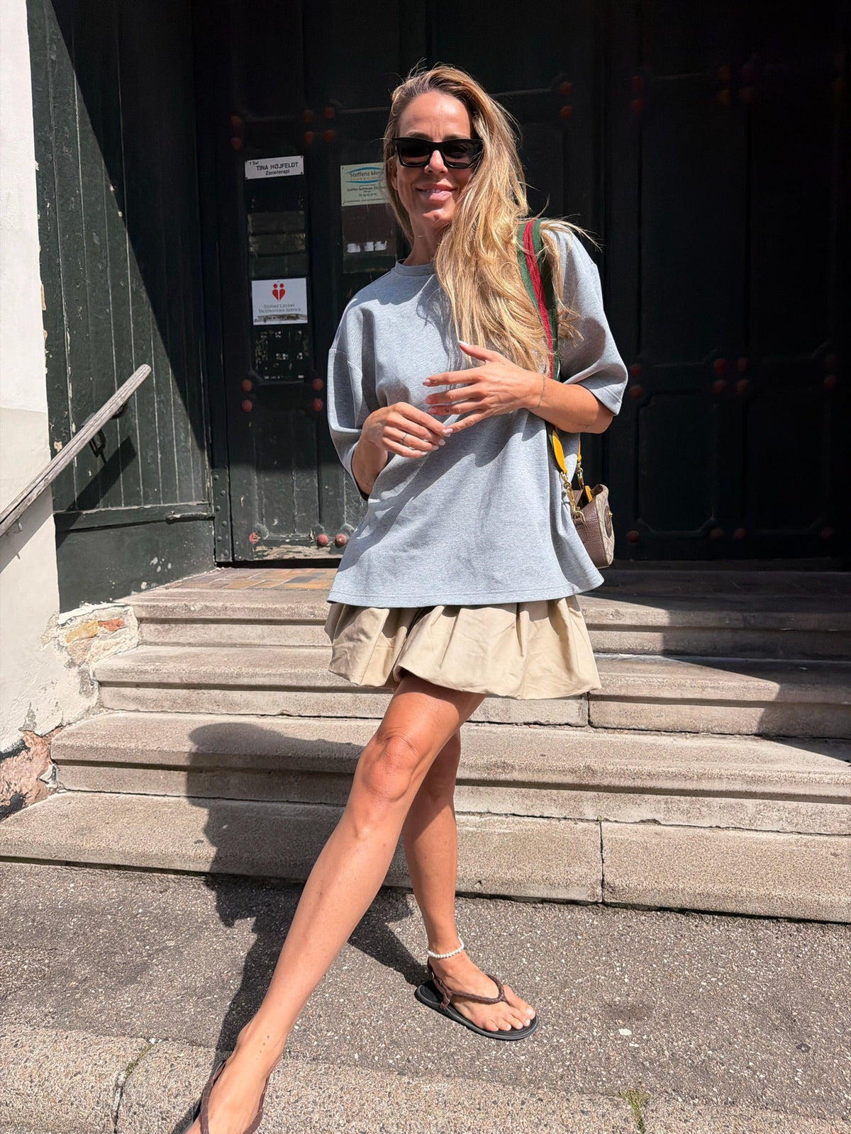 The Garment - T-shirt - Grey Melange - TG Bow