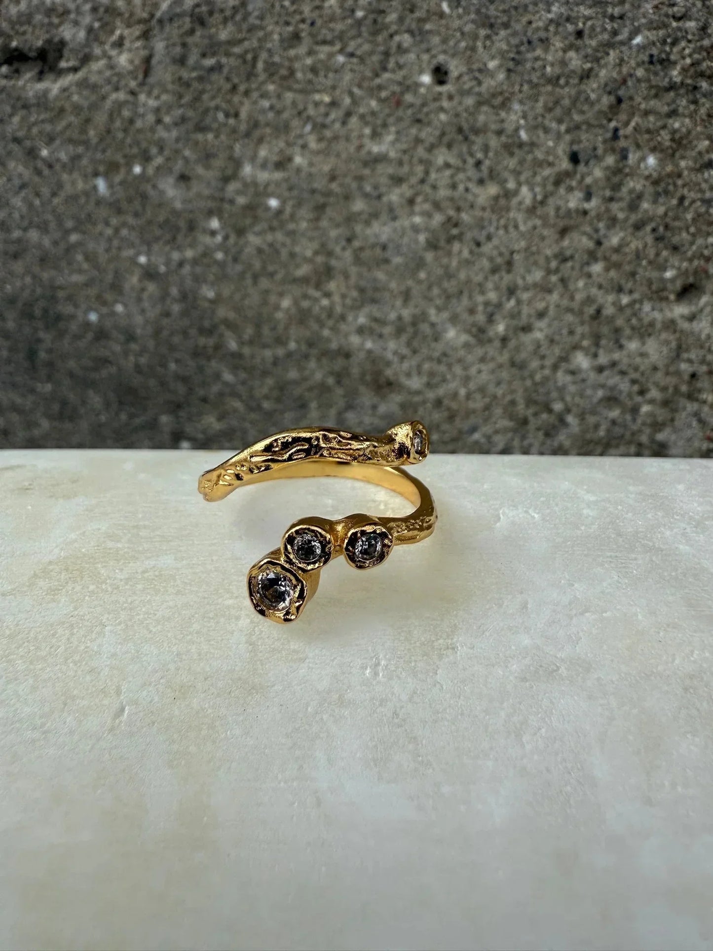 Ring - Elvira - 18 karat guldbelagt - Andcopenhagen